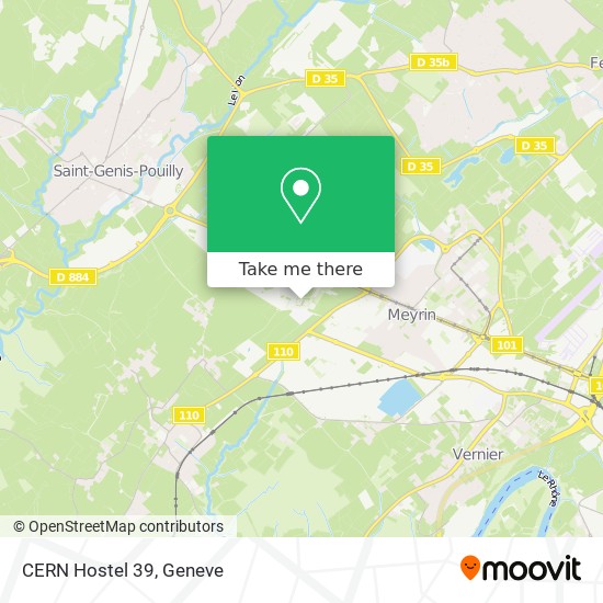 CERN Hostel 39 Karte