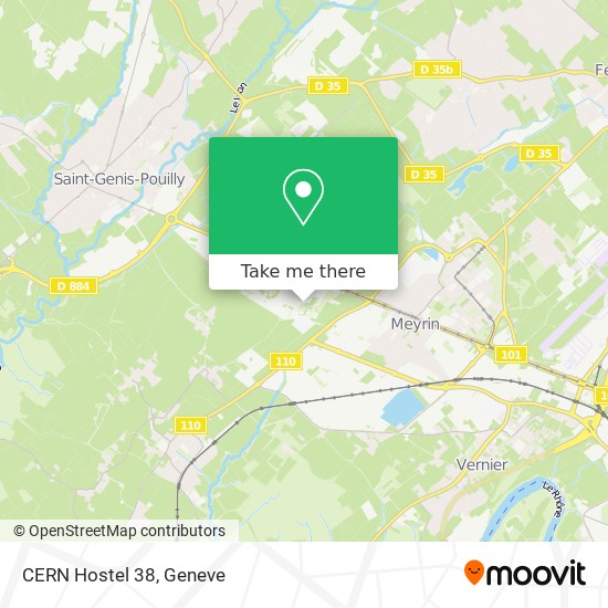 CERN Hostel 38 map