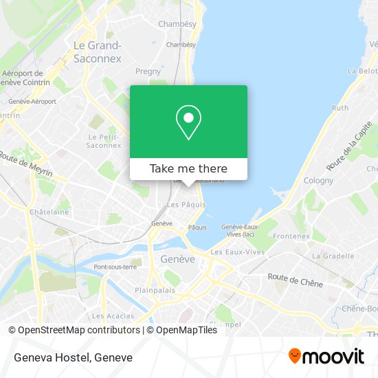 Geneva Hostel map