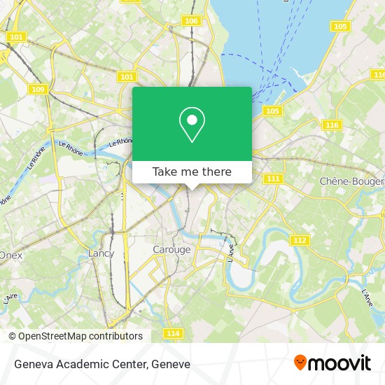 Geneva Academic Center map