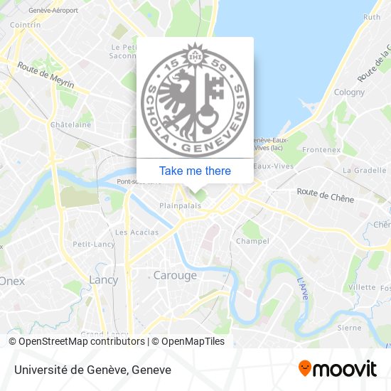 Université de Genève map