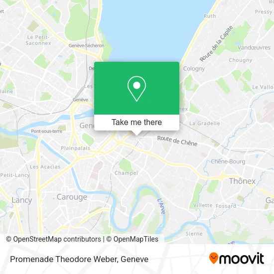 Promenade Theodore Weber map