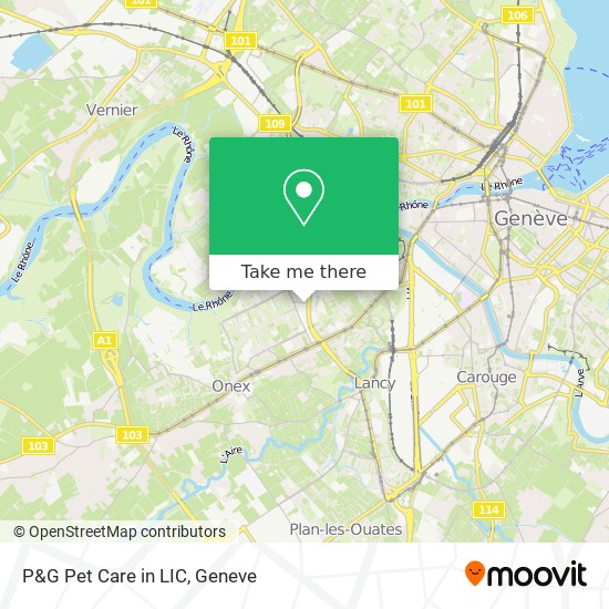 P&G Pet Care in LIC map