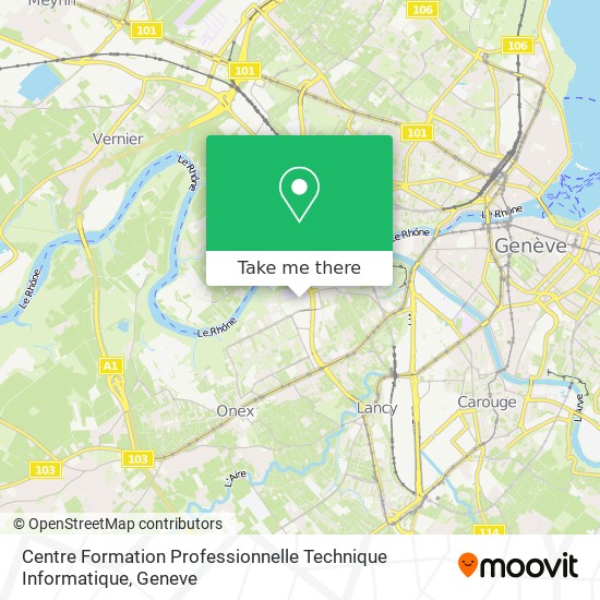 Centre Formation Professionnelle Technique Informatique map