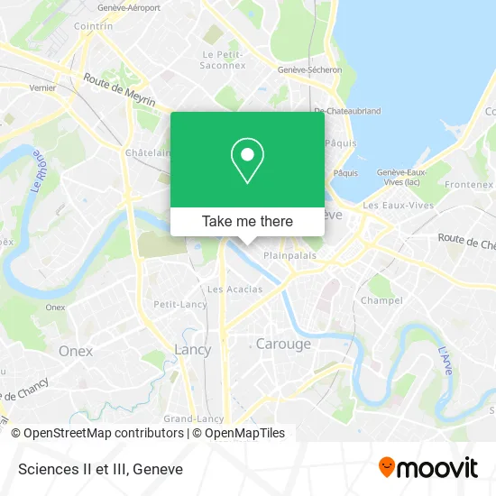 Sciences II et III map