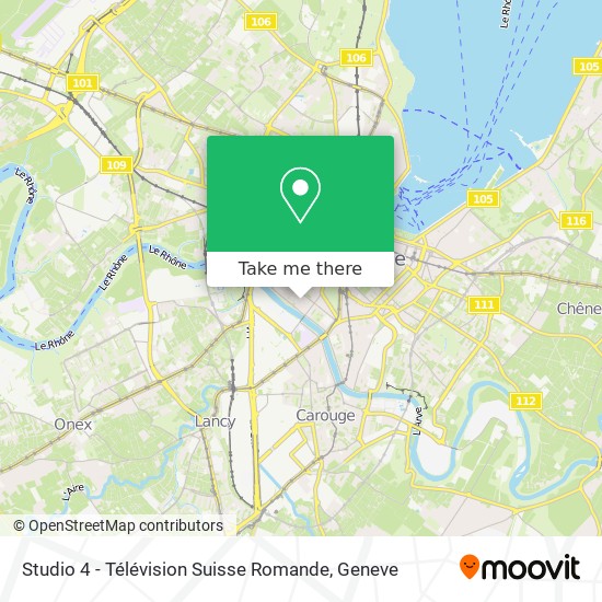 Studio 4 - Télévision Suisse Romande Karte