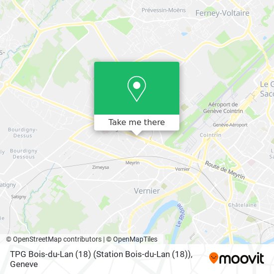 TPG Bois-du-Lan (18) (Station Bois-du-Lan (18)) Karte