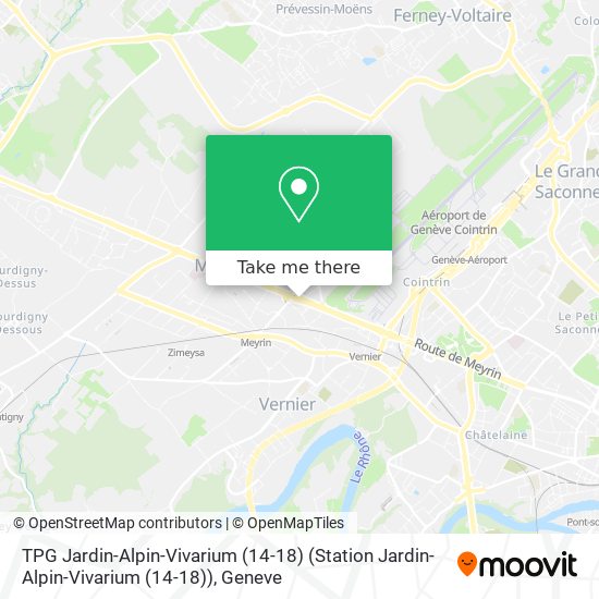 TPG Jardin-Alpin-Vivarium (14-18) (Station Jardin-Alpin-Vivarium (14-18)) Karte