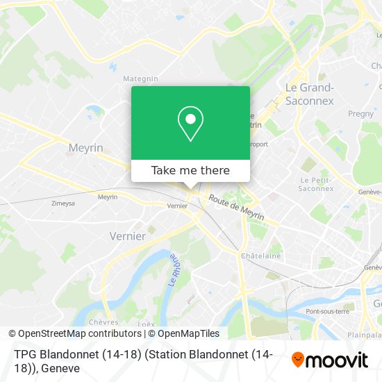 TPG Blandonnet (14-18) (Station Blandonnet (14-18)) map
