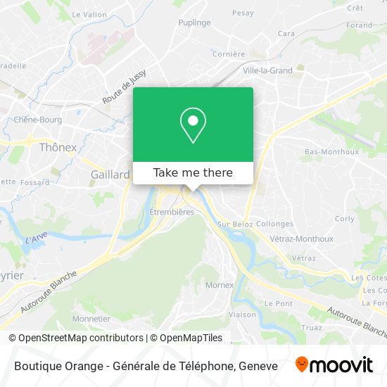 Boutique Orange - Générale de Téléphone map