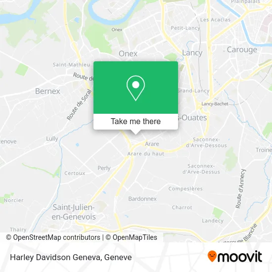 Harley Davidson Geneva map