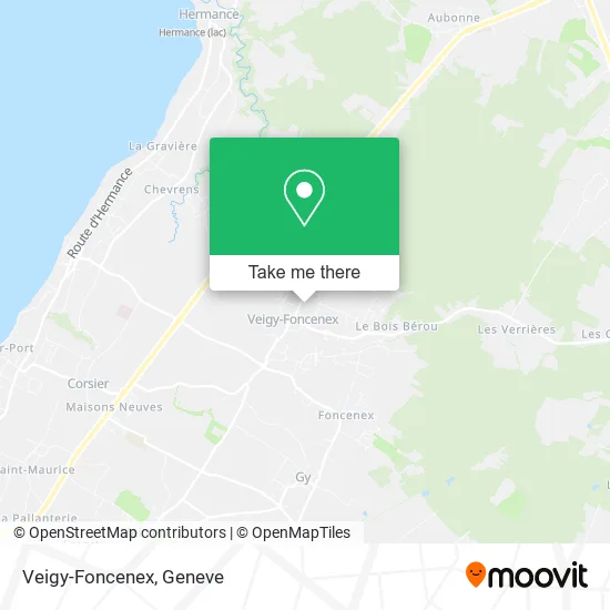 Veigy-Foncenex map