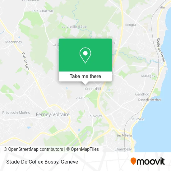 Stade De Collex Bossy map