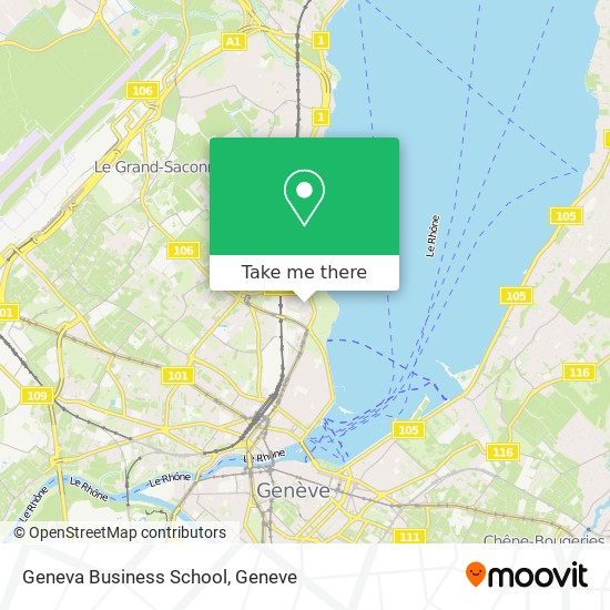 Geneva Business School map