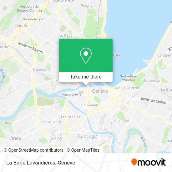 La Barje Lavandières map