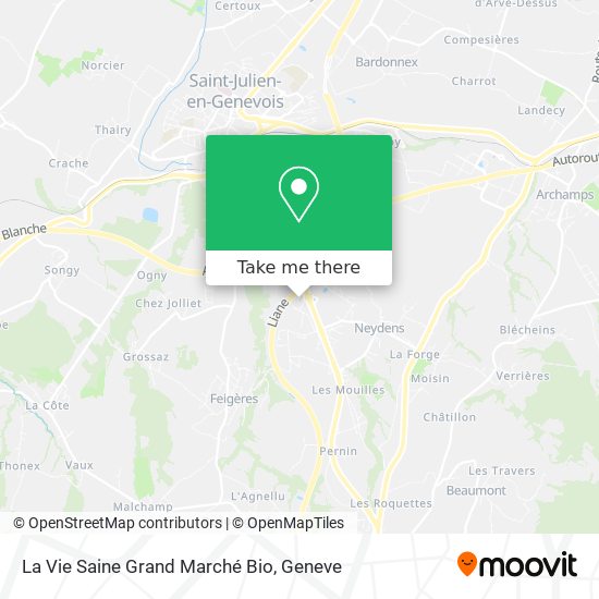 La Vie Saine Grand Marché Bio map