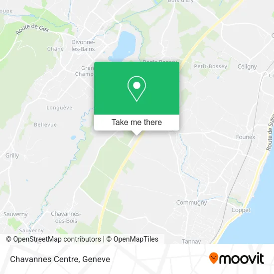 Chavannes Centre map