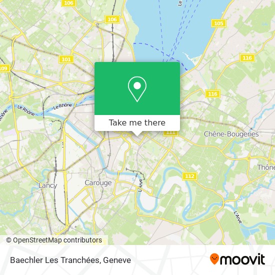 Baechler Les Tranchées map