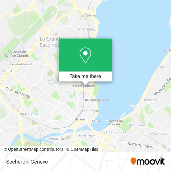 Sécheron map