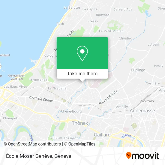 École Moser Genève map