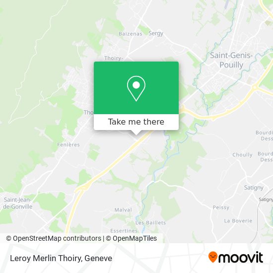 Leroy Merlin Thoiry map