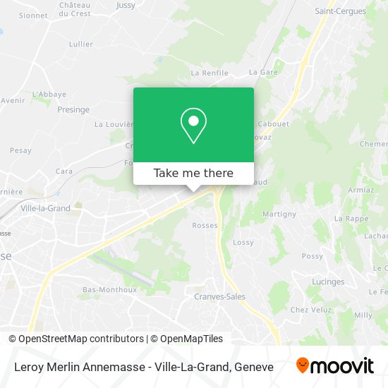 Leroy Merlin Annemasse - Ville-La-Grand map