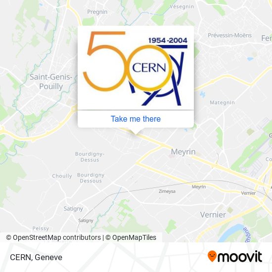 CERN map