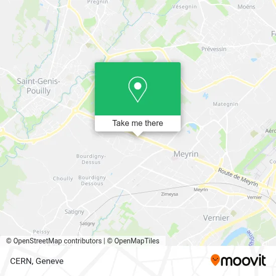 CERN map