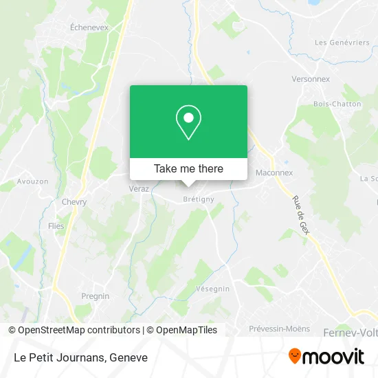 Le Petit Journans map