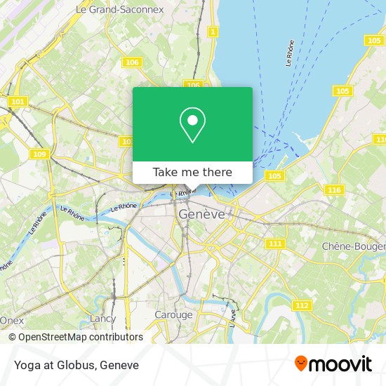 Yoga at Globus map
