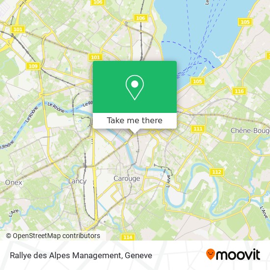 Rallye des Alpes Management map