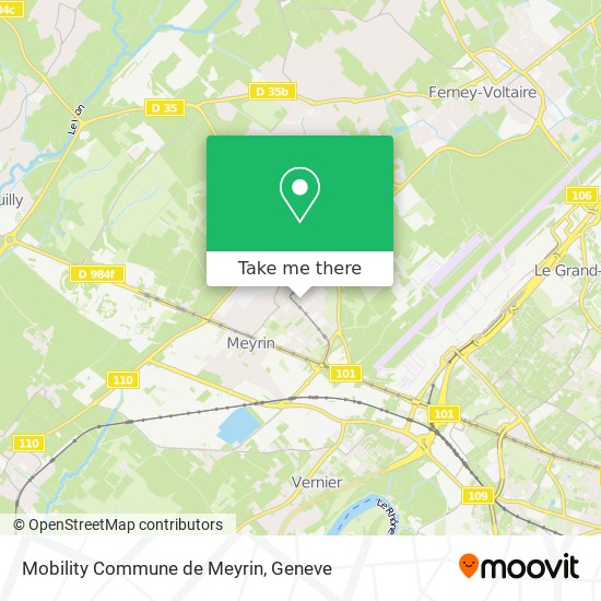 Mobility Commune de Meyrin Karte