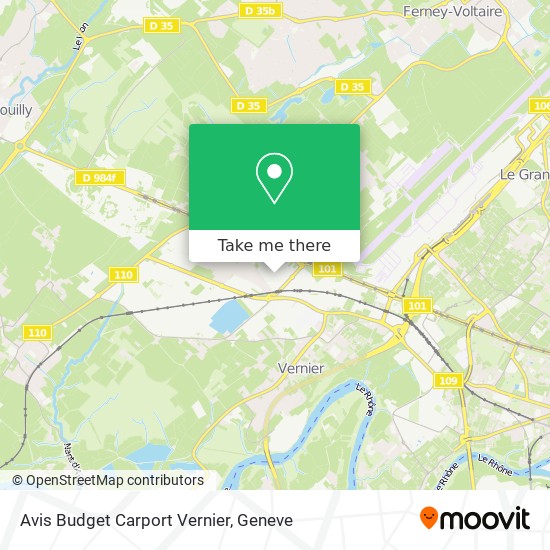 Avis Budget Carport Vernier map