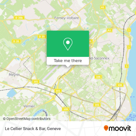Le Cellier Snack & Bar map