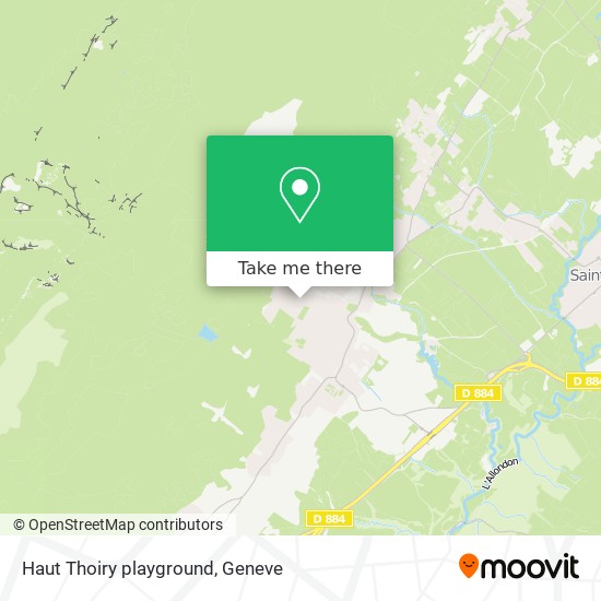 Haut Thoiry playground Karte
