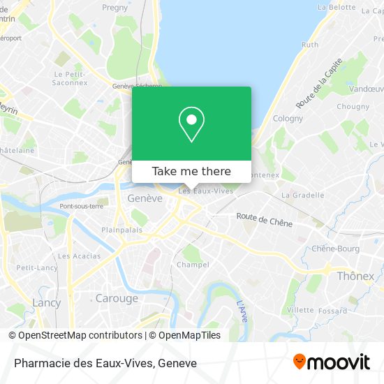 Pharmacie des Eaux-Vives Karte