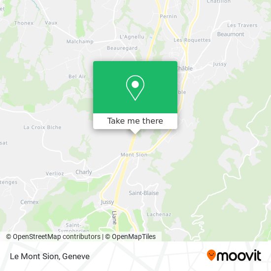 Le Mont Sion map