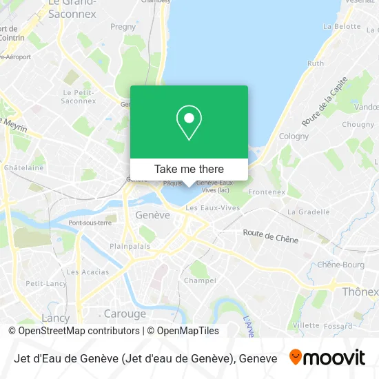 Jet d'Eau de Genève map