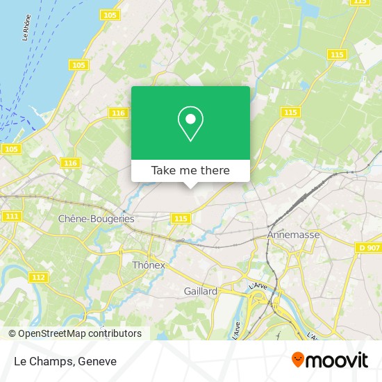 Le Champs map