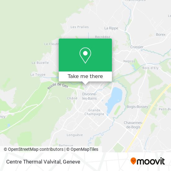 Centre Thermal Valvital Karte