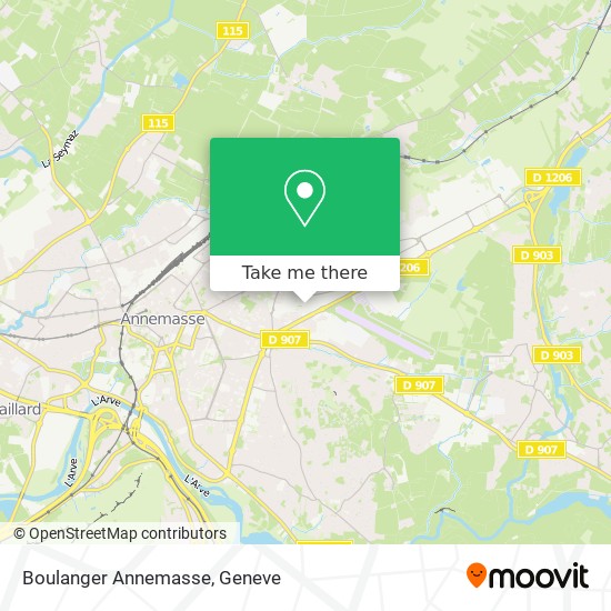 Boulanger Annemasse map
