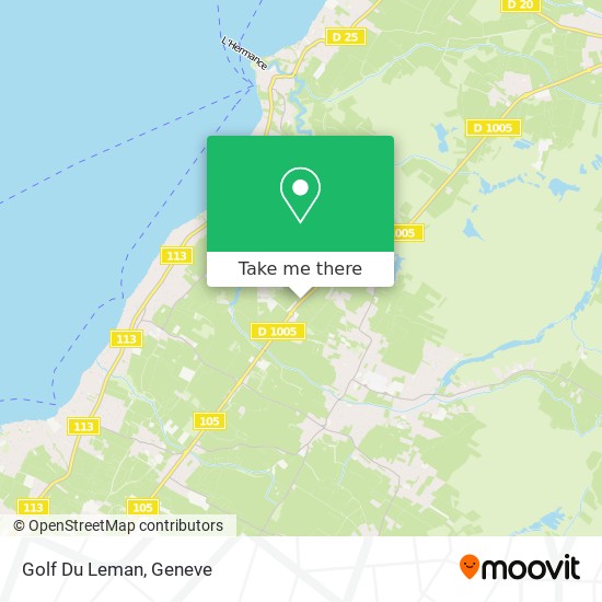 Golf Du Leman map