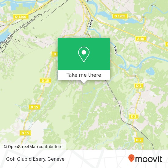 Golf Club d'Esery map
