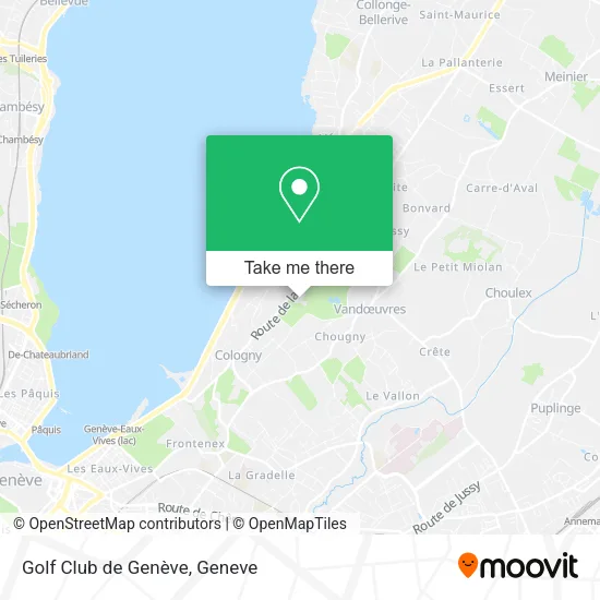 Golf Club de Genève map
