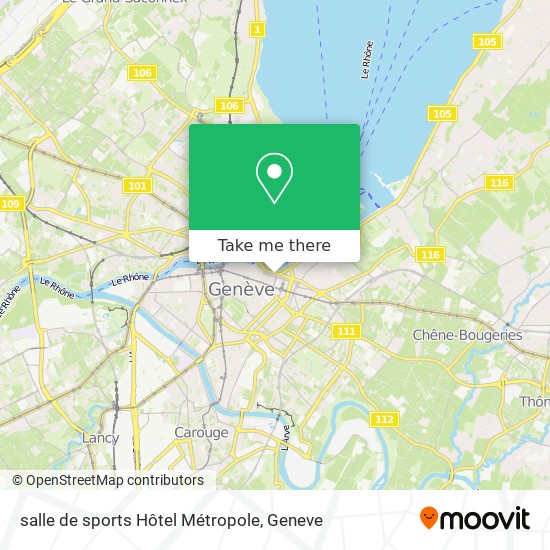 salle de sports Hôtel Métropole map