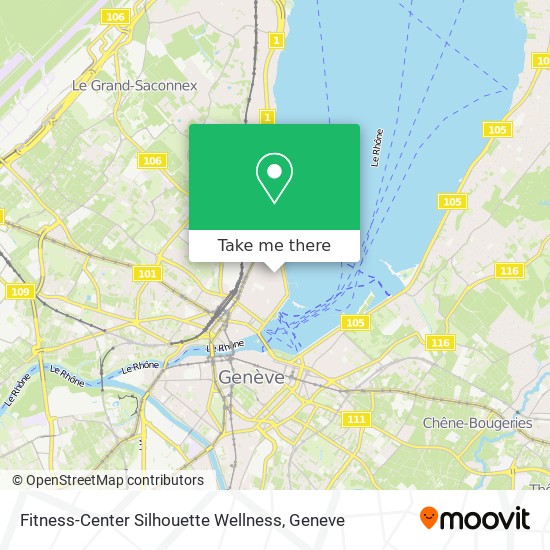 Fitness-Center Silhouette Wellness map