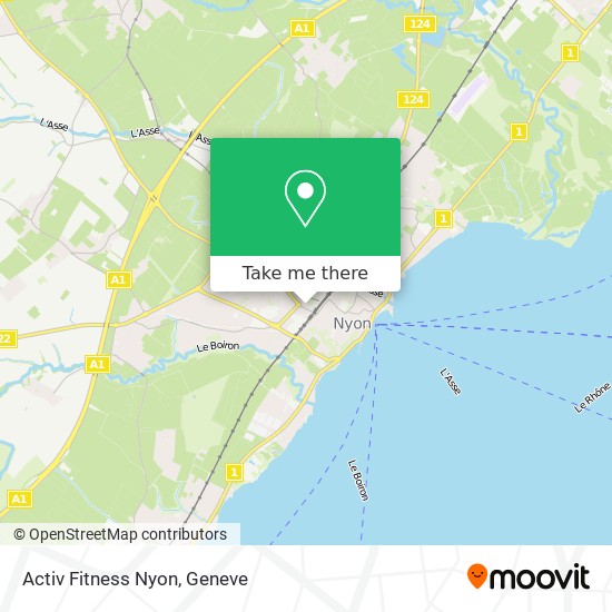 Activ Fitness Nyon map