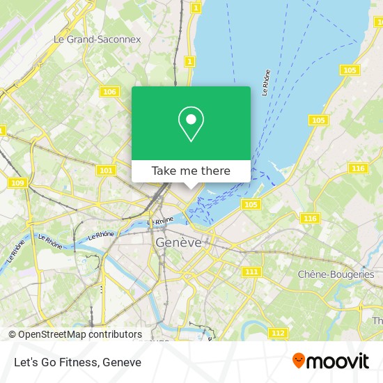 Let's Go Fitness map
