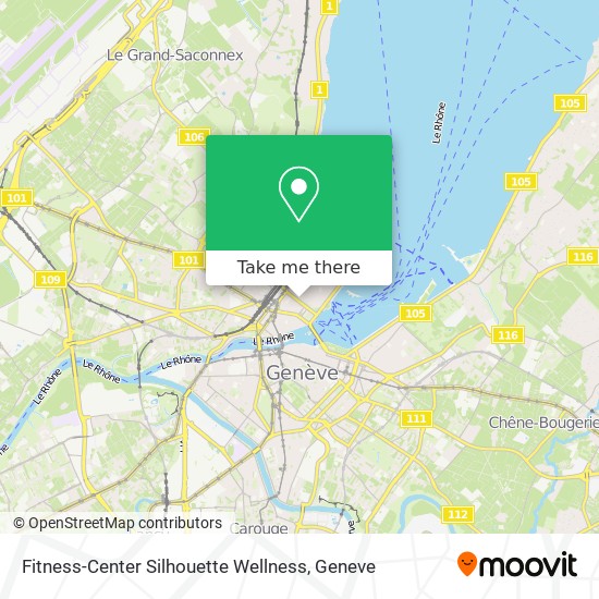 Fitness-Center Silhouette Wellness map