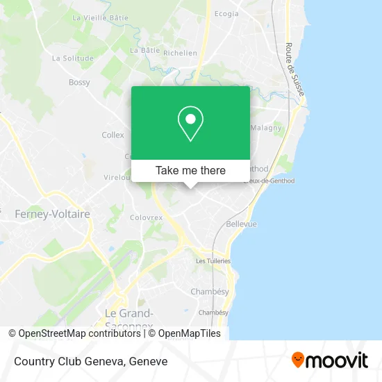 Country Club Geneva map